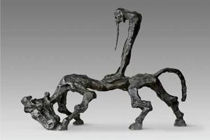 吴为山 《空谷有音——老子出关》 93cm×33cm×74cm 2012年 青铜

